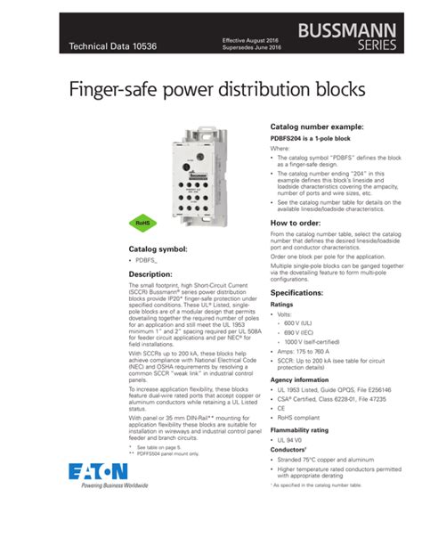 5 finger distribution box|Bussmann series power distribution blocks .